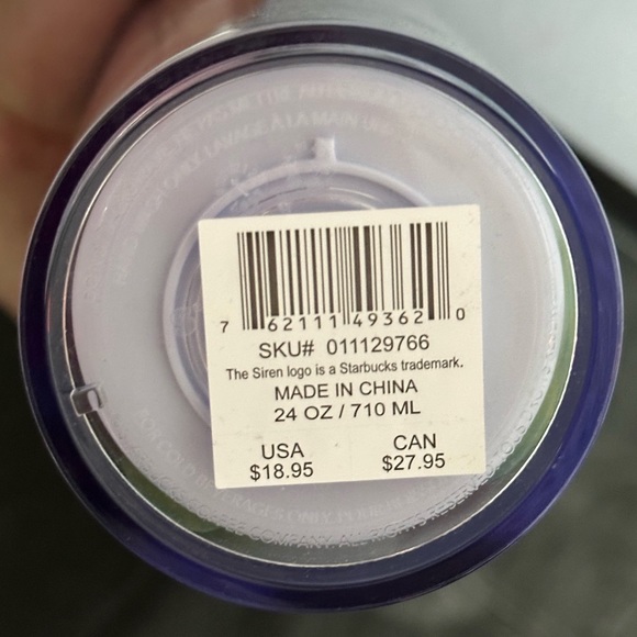 Starbucks Venti Purple Flowers with purple straw - Picture 4 of 4